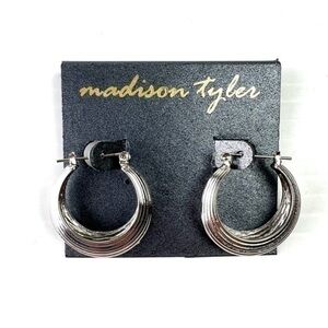 Madison Tyler Silver Hoop Earrings